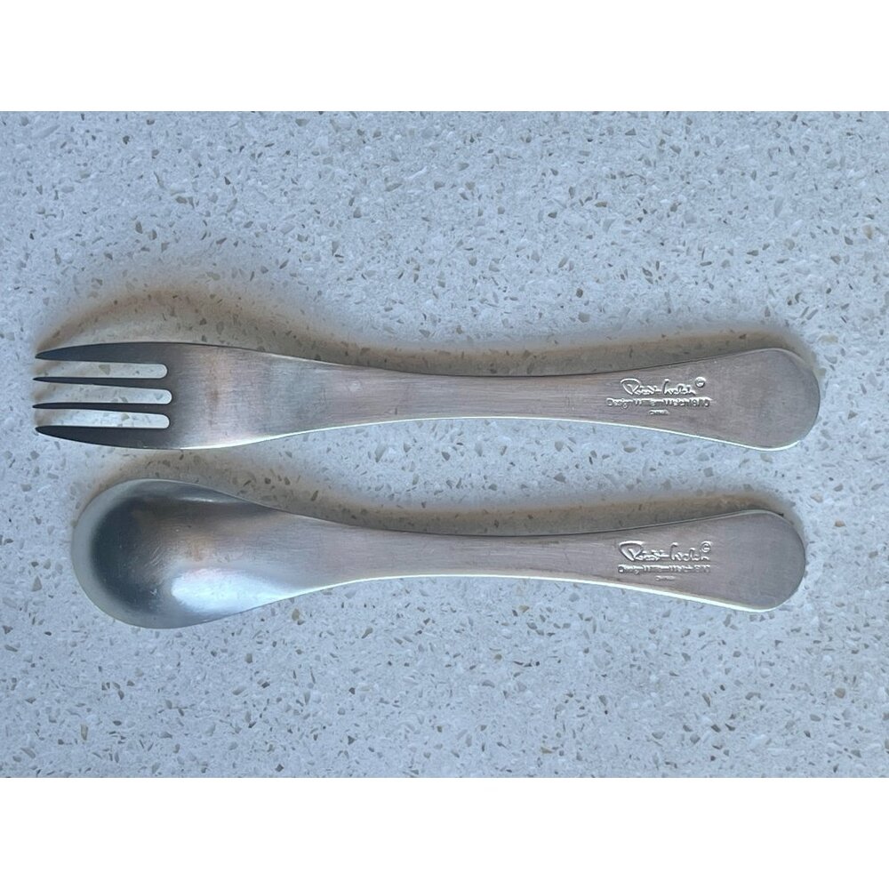 Robert Welch 18/10 Stainless Steel Fork & Spoon Designed By William Welch - Picture 3 of 4